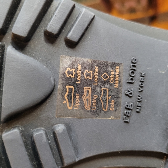 NEW Rag & Bone Shiloh Leather Lace-Up Moto Boot Antique White - Picture 11 of 13